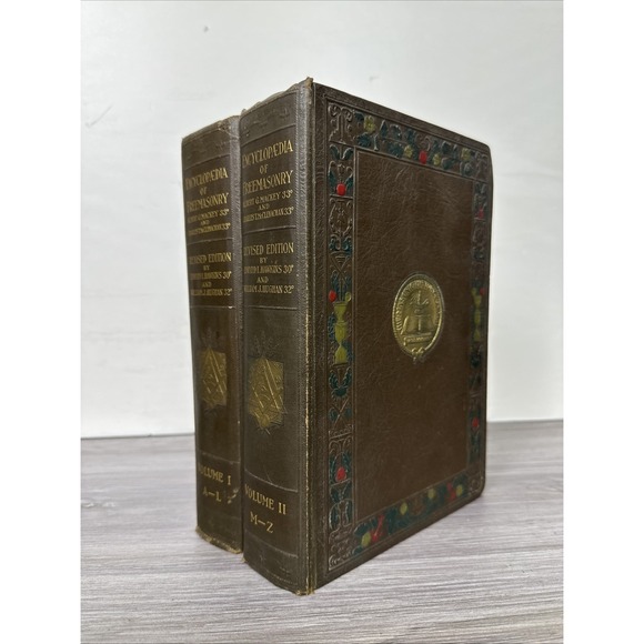Encyclopaedia of‎ Freemasonry by Albert Mackey 2 Vol Set 1924Edition
